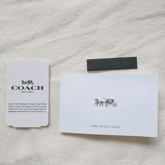 COACH Slim Zip Around Wallet Heringbone F73111 QB Black Multi Wrist New - Picture 9 of 14